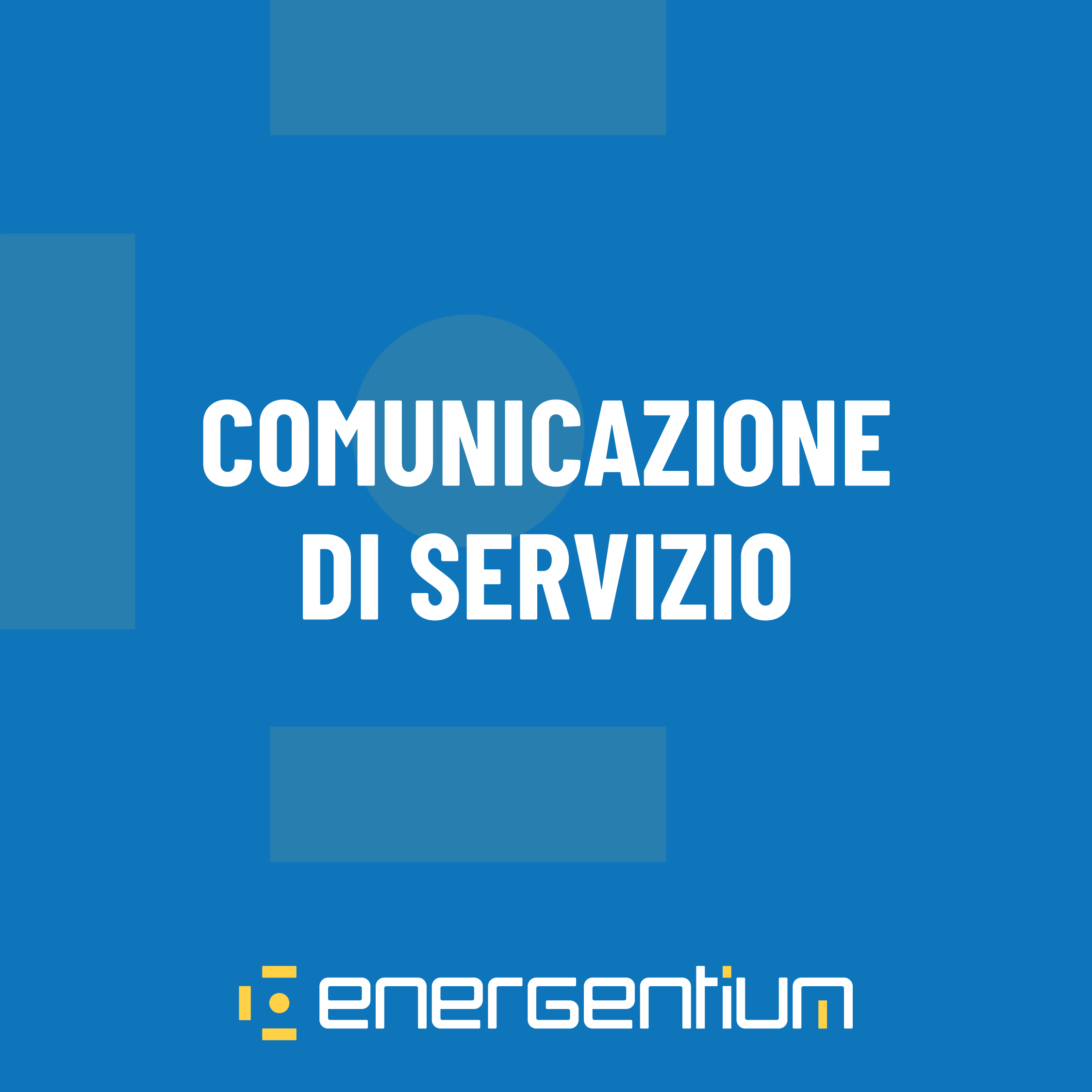 Comunicazione di servizio